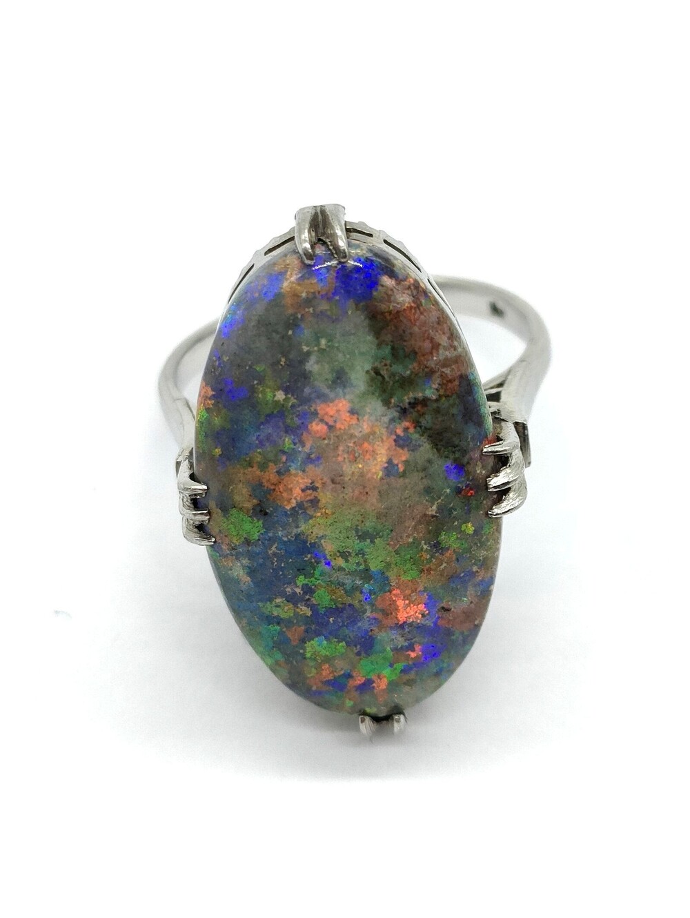 Jewelry Ring Opal Platinum Multi Color 2758913